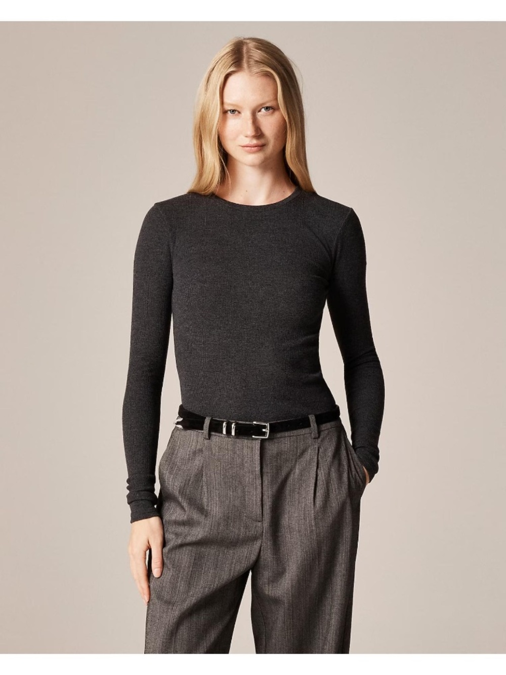 J. Crew Perfect Rib Long-Sleeve T-Shirt NWT